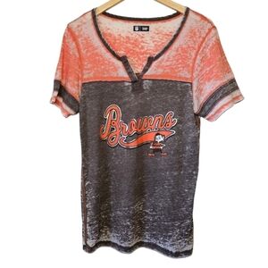 Nfl Browns Graphic Tee Faded Size Large
